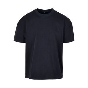Build Your Brand Mens Plain Ultra Heavyweight T-Shirt / Navy